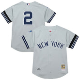 MLB Derek Jeter New York Yankees Mitchell & Ness Cooperstown Collection 2000 World Series Authentic Jersey - Gray