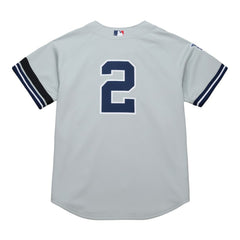 MLB Derek Jeter New York Yankees Mitchell & Ness Cooperstown Collection 2000 World Series Authentic Jersey - Gray