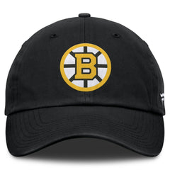 NHL Boston Bruins Fanatics Primary Logo Adjustable Hat - Black