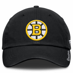 NHL Boston Bruins Fanatics Women's Core Logo Adjustable Hat - Black