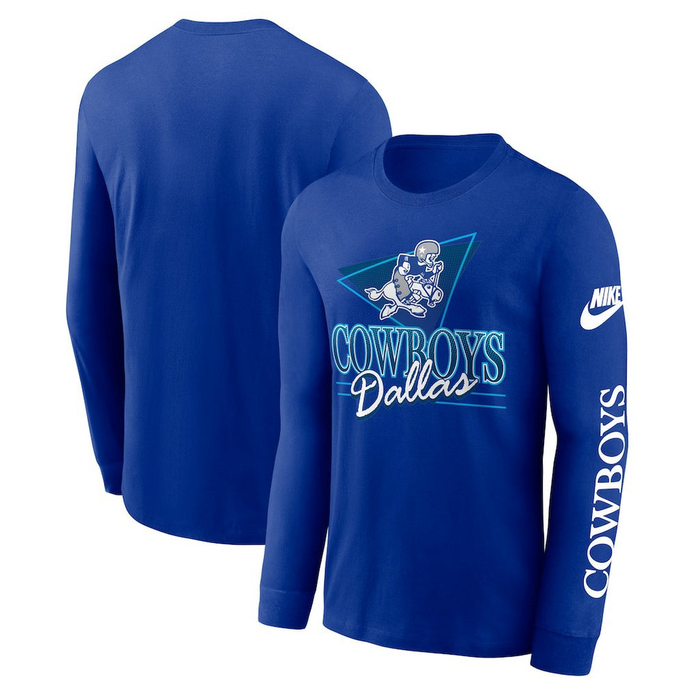 Dallas Cowboys Rewind Long Sleeve T-Shirt Royal