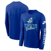 Dallas Cowboys Rewind Long Sleeve T-Shirt Royal