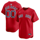 MLB Boston Red Sox Nike Alternate Limited Custom Jersey - Red