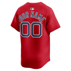 MLB Boston Red Sox Nike Alternate Limited Custom Jersey - Red