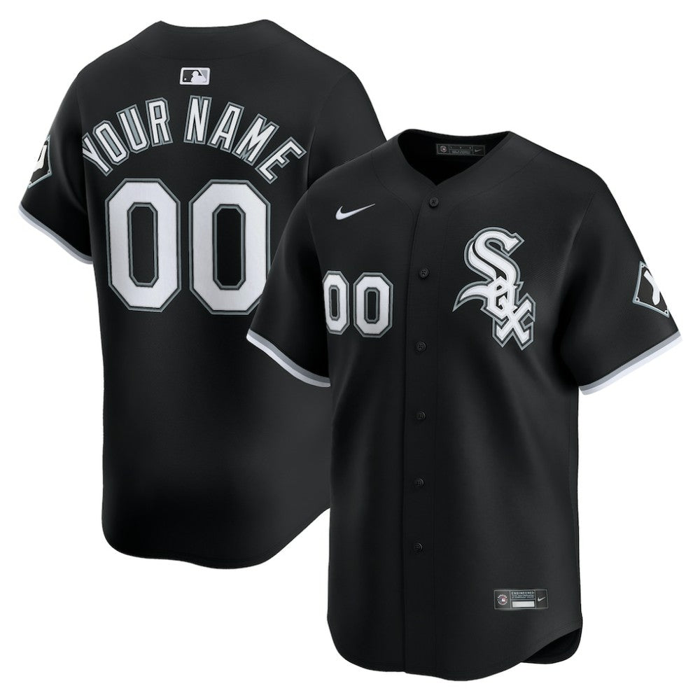MLB Chicago White Sox Nike Alternate Limited Custom Jersey - Black