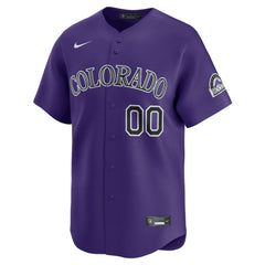 MLB Colorado Rockies Nike Alternate Limited Custom Jersey - Purple