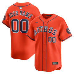 MLB Houston Astros Nike Alternate Limited Custom Jersey - Orange