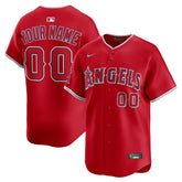MLB Los Angeles Angels Nike Alternate Limited Custom Jersey - Red