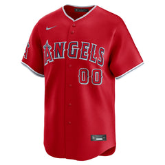 MLB Los Angeles Angels Nike Alternate Limited Custom Jersey - Red