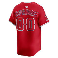 MLB Los Angeles Angels Nike Alternate Limited Custom Jersey - Red
