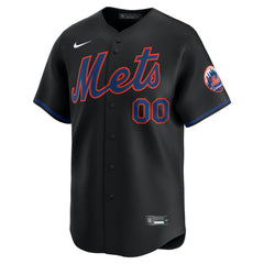 MLB New York Mets Nike Alternate Limited Custom Jersey - Black
