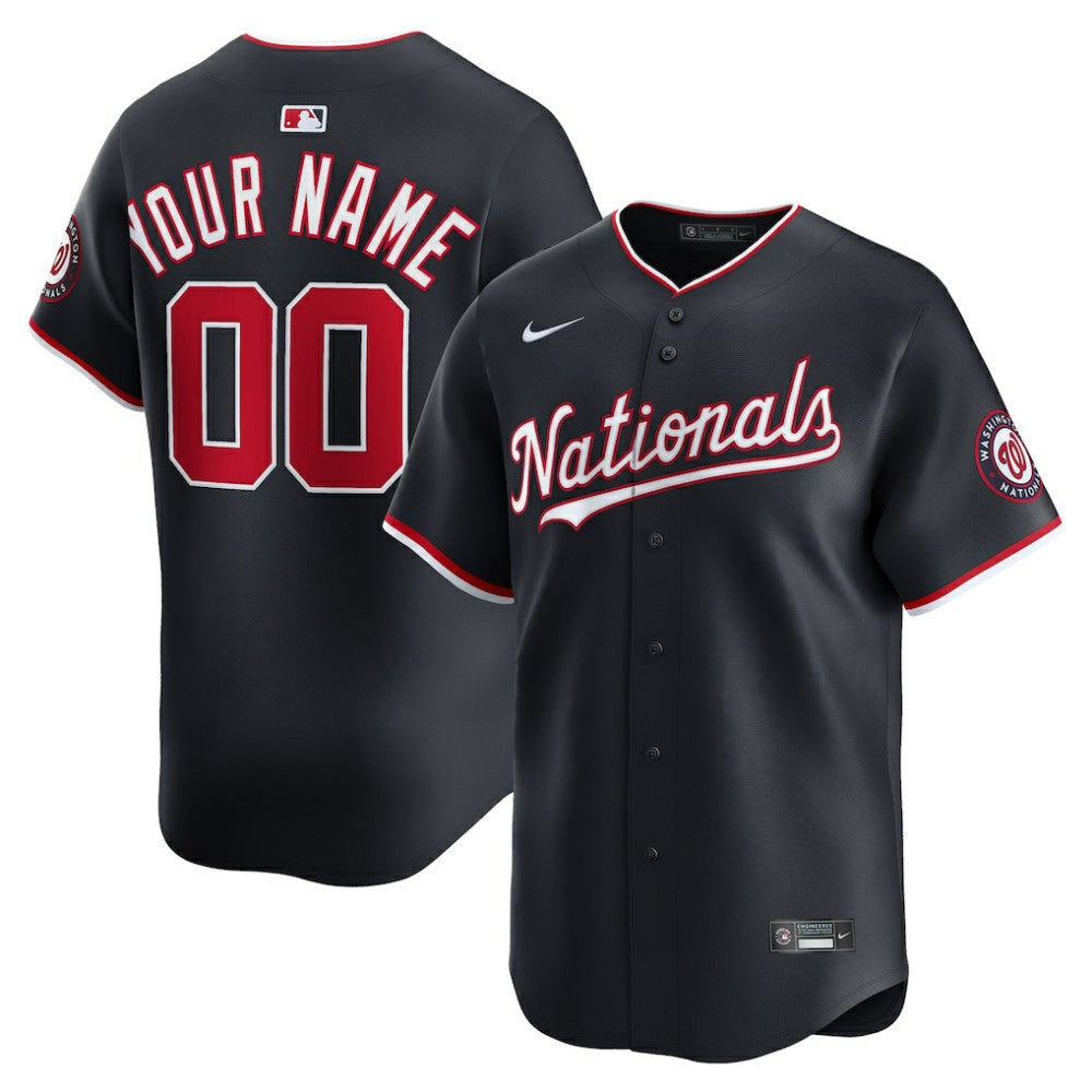 MLB Washington Nationals Nike Alternate Limited Custom Jersey - Navy