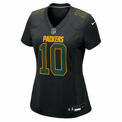 NFL Jordan Love Green Bay Packers Women's Fashion Game Jersey - Black