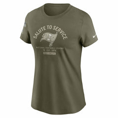 Tampa Bay Buccaneers Women's 2025 Salute to Service Sideline T-Shirt Olive