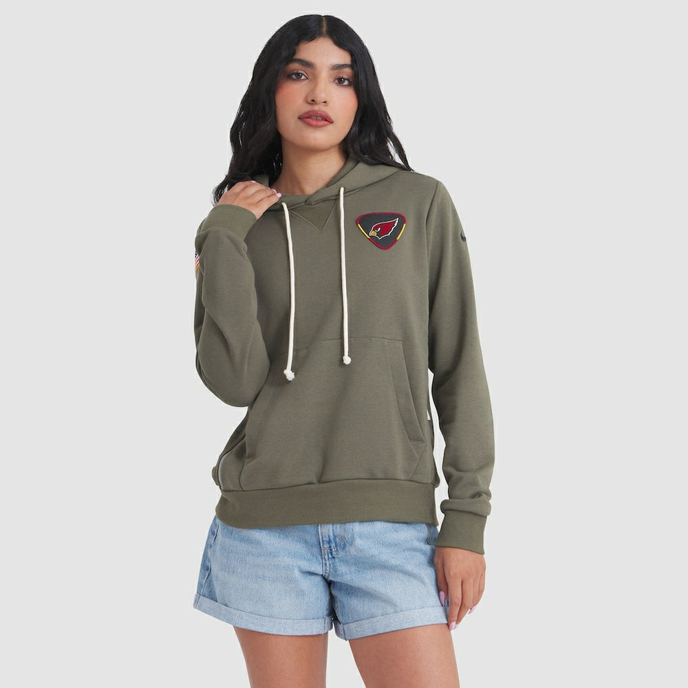 Arizona Cardinals Women's 2025 Salute to Service Sideline Standard Issue Dri-FIT Hoodie Olive