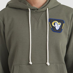 Los Angeles Rams Women's 2025 Salute to Service Sideline Standard Issue Dri-FIT Hoodie Olive