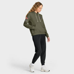 Atlanta Falcons Women's 2025 Salute to Service Sideline Standard Issue Dri-FIT Hoodie Olive