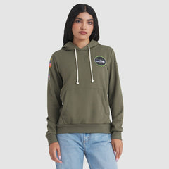 Seattle Seahawks Women's 2025 Salute to Service Sideline Standard Issue Dri-FIT Hoodie Olive