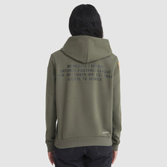 Minnesota Vikings Women's 2025 Salute to Service Sideline Standard Issue Dri-FIT Hoodie Olive