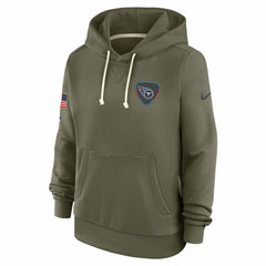 Tennessee Titans Women's 2025 Salute to Service Sideline Standard Issue Dri-FIT Hoodie Olive