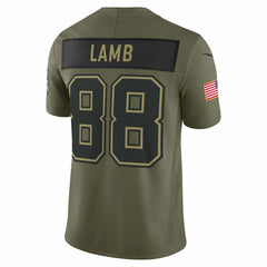 NFL CeeDee Lamb Dallas Cowboys 2025 Salute to Service Limited Jersey - Olive