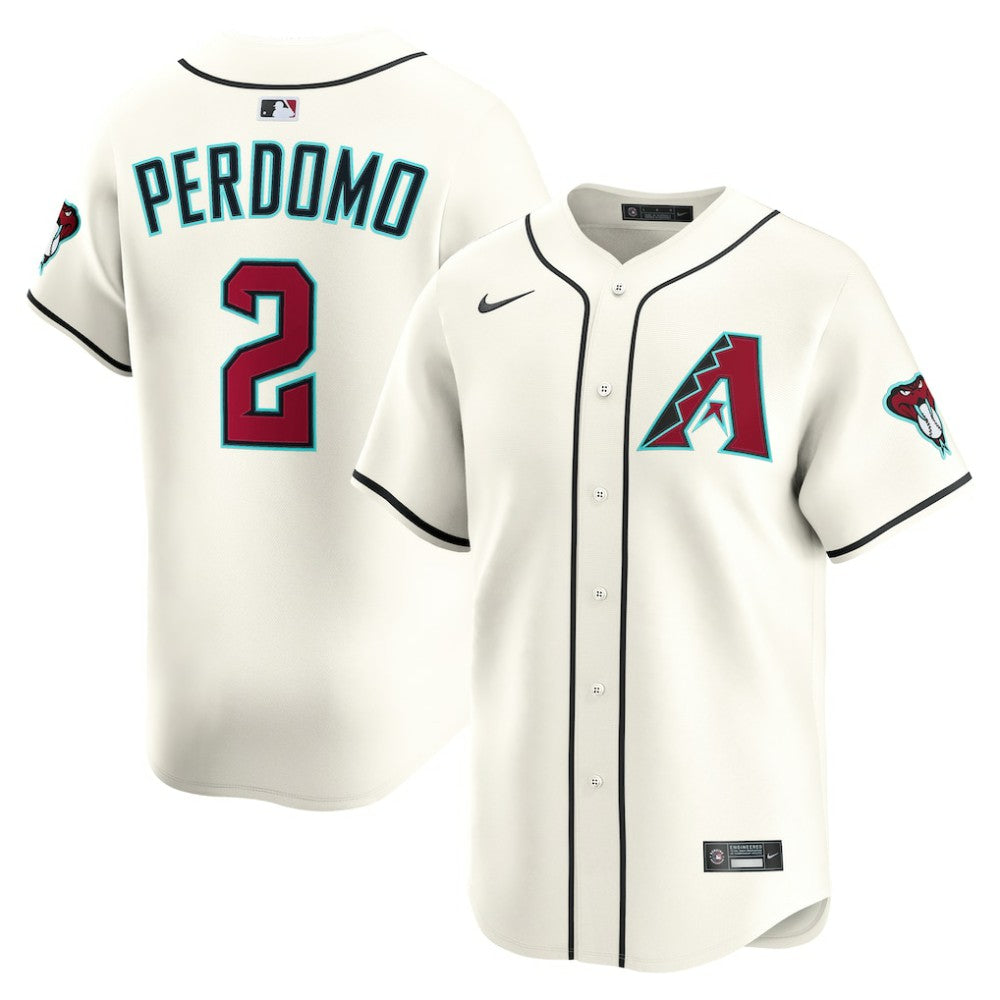 MLB Geraldo Perdomo Arizona Diamondbacks Nike Home Limited Player Jersey - Cream