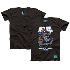 Dallas Mavericks NBALab x Hyperfly Unisex Year of the Snake Lunar New Year Collection T-Shirt Heather Black