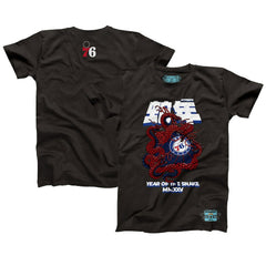 Philadelphia 76ers NBALab x Hyperfly Unisex Year of the Snake Lunar New Year Collection T-Shirt Heather Black