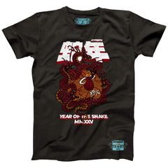 Miami Heat NBALab x Hyperfly Unisex Year of the Snake Lunar New Year Collection T-Shirt Heather Black