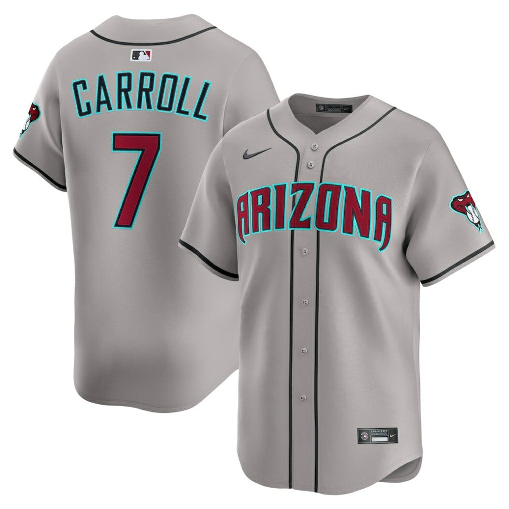 MLB Corbin Carroll Arizona Diamondbacks Nike Road Limited Player Jersey - Gray