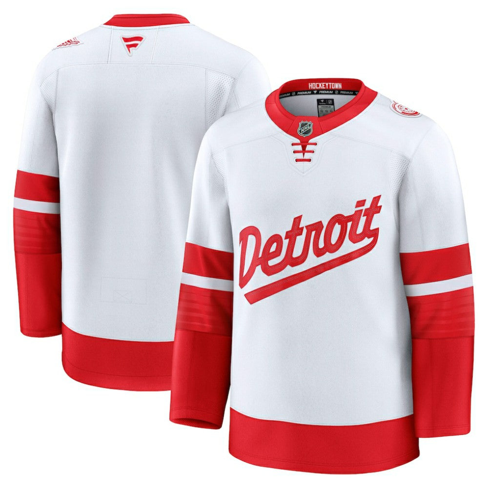 NHL Detroit Red Wings Fanatics 2025 NHL Stadium Series Premium Jersey - White