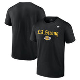 Los Angeles Lakers Unisex LA Strong T-Shirt Black