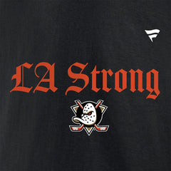 NHL Anaheim Ducks Fanatics Unisex LA Strong T-Shirt - Black