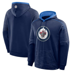 NHL Winnipeg Jets Fanatics Goaltender Defender Pullover Hoodie - Navy