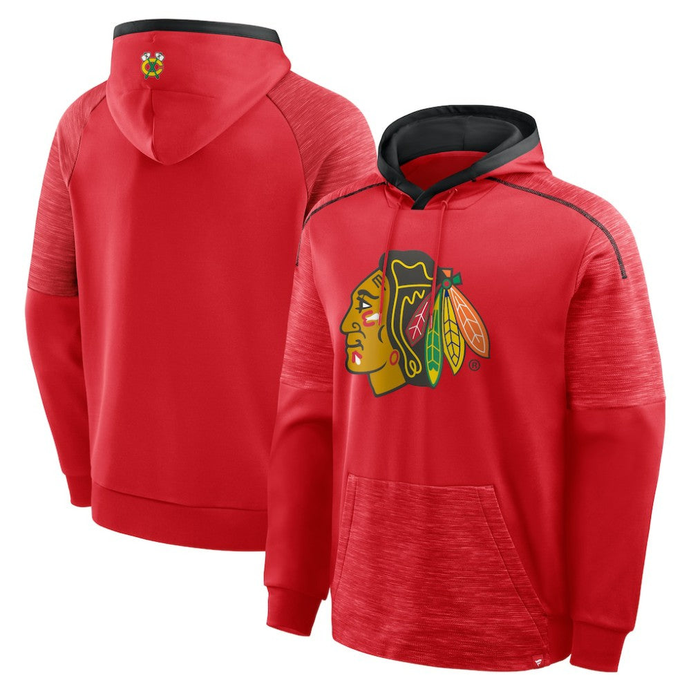 NHL Chicago Blackhawks Fanatics Goaltender Defender Pullover Hoodie - Red