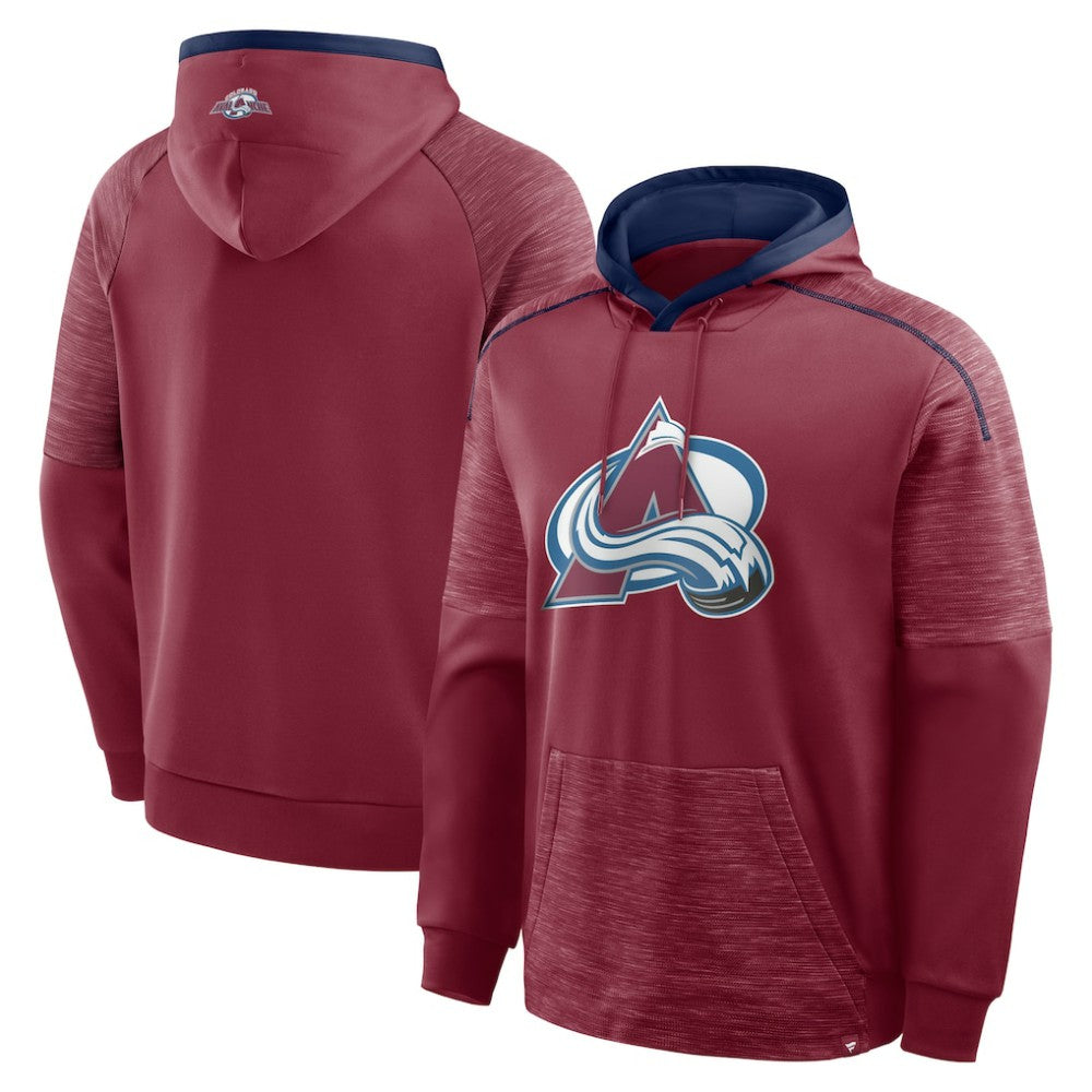 NHL Colorado Avalanche Fanatics Goaltender Defender Pullover Hoodie - Burgundy