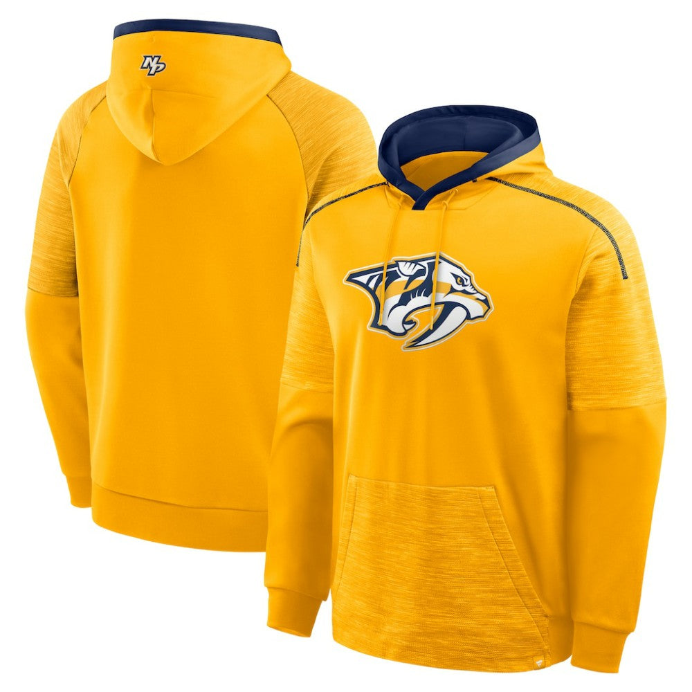 NHL Nashville Predators Fanatics Goaltender Defender Pullover Hoodie - Gold