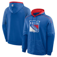 NHL New York Rangers Fanatics Goaltender Defender Pullover Hoodie - Blue