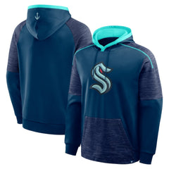 NHL Seattle Kraken Fanatics Goaltender Defender Pullover Hoodie - Deep Sea Blue