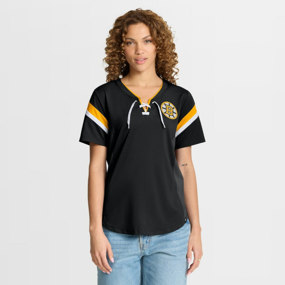 NHL Boston Bruins Fanatics Women's Offside Athena T-Shirt - Black