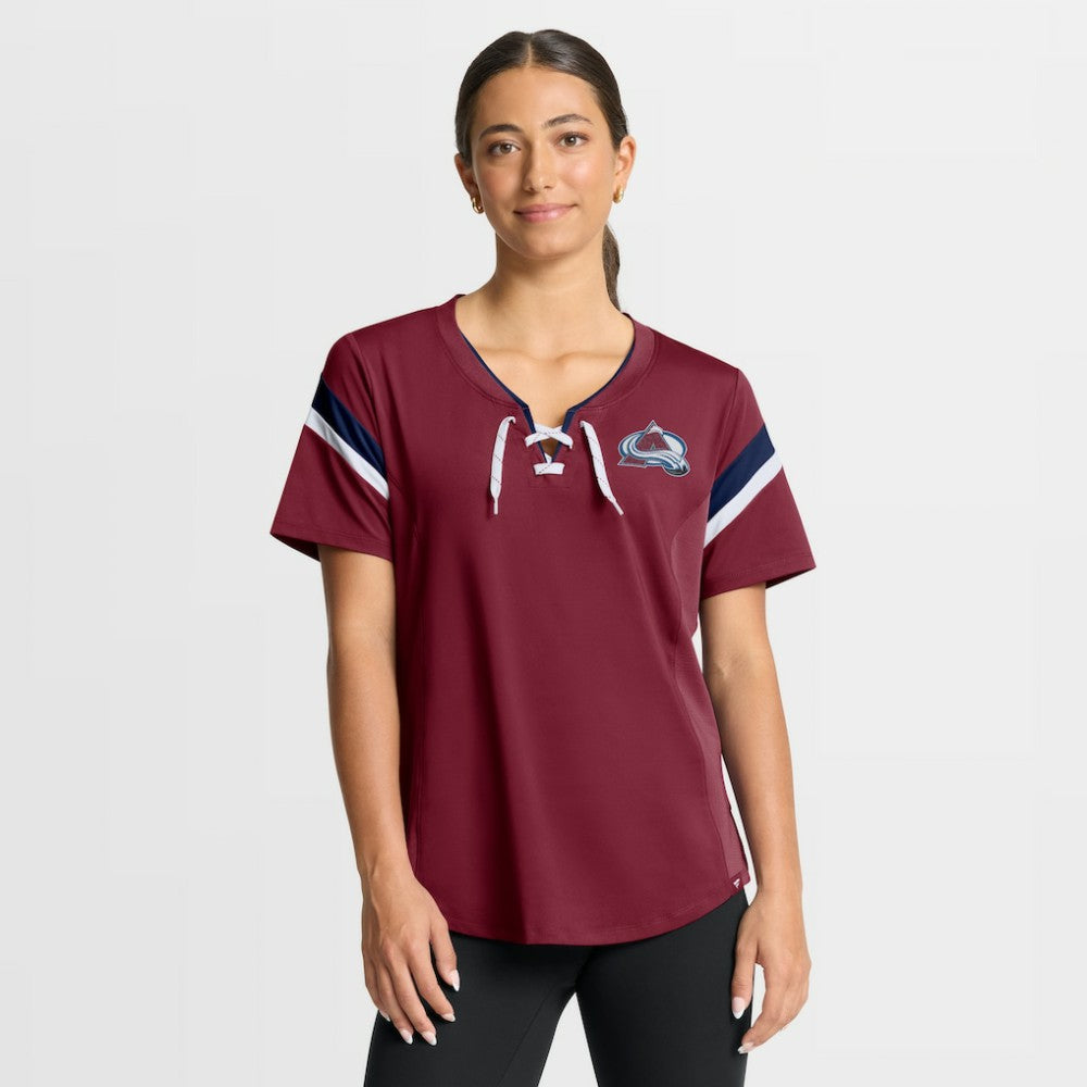 NHL Colorado Avalanche Fanatics Women's Offside Athena T-Shirt - Burgundy