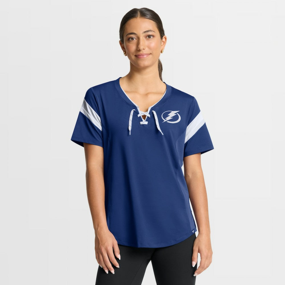 NHL Tampa Bay Lightning Fanatics Women's Offside Athena T-Shirt - Blue