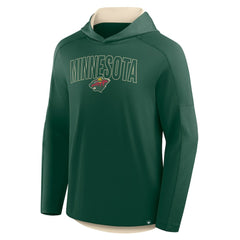 NHL Minnesota Wild Fanatics Penalty Shot Long Sleeve Hoodie T-Shirt - Green