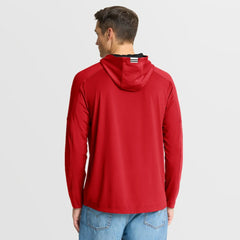 NHL Chicago Blackhawks Fanatics Penalty Shot Long Sleeve Hoodie T-Shirt - Red