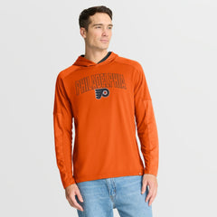 NHL Philadelphia Flyers Fanatics Penalty Shot Long Sleeve Hoodie T-Shirt - Orange