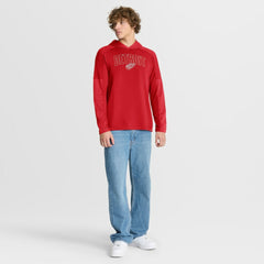 NHL Detroit Red Wings Fanatics Penalty Shot Long Sleeve Hoodie T-Shirt - Red