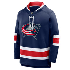 NHL Columbus Blue Jackets Fanatics Prime Time Fleece Hoodie - Navy
