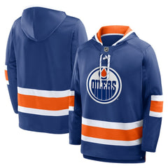 NHL Edmonton Oilers Fanatics Prime Time Fleece Hoodie - Royal