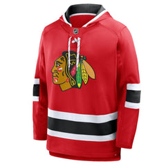 NHL Chicago Blackhawks Fanatics Prime Time Fleece Hoodie - Red