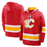 NHL Calgary Flames Fanatics Prime Time Fleece Hoodie - Red
